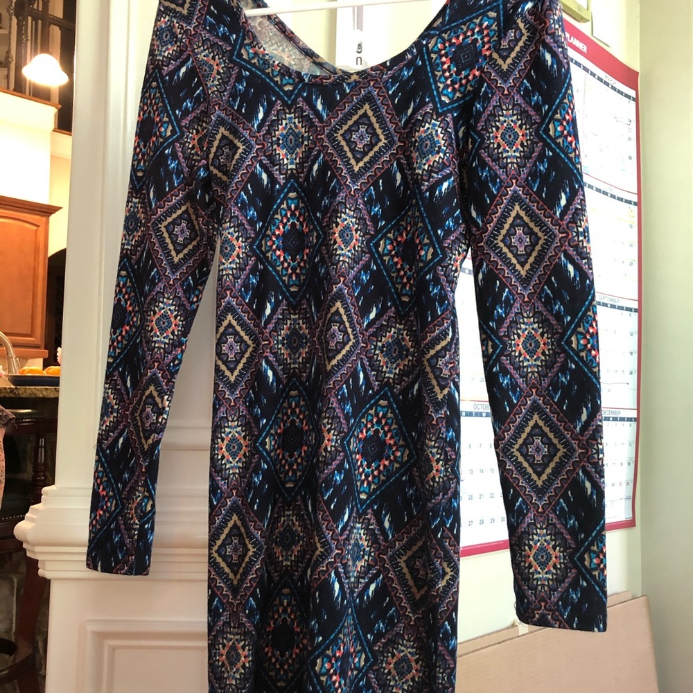 Diamond Pattern Derek Heart Formal Dress